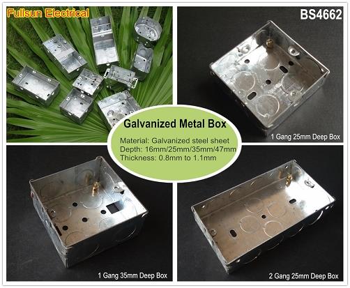 Two Gang Stainless Steel Electrical Box