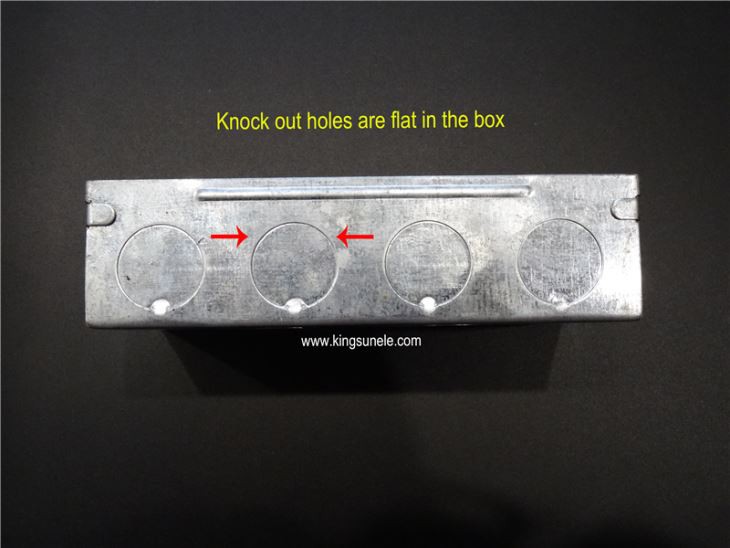 Single Gang Metal Wall Box Electrical