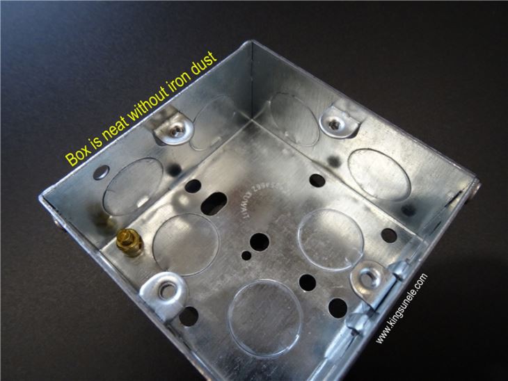 Two Gang Metal Electrical Outlet Box